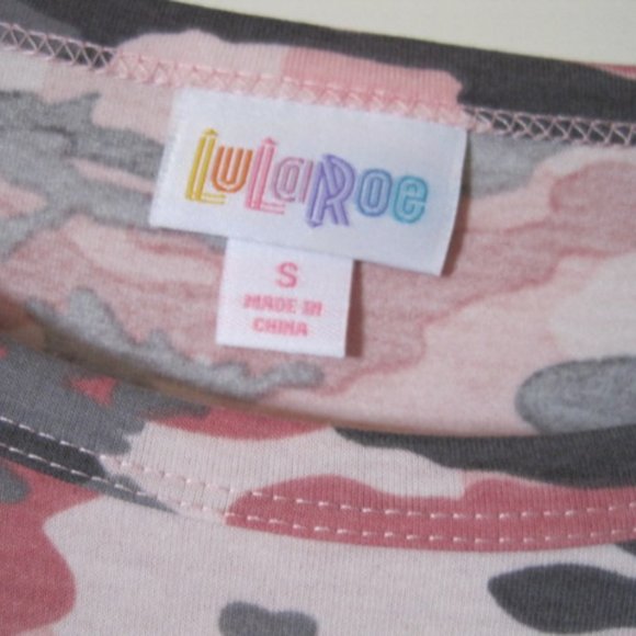 Lularoe Pink Camo Carly Dress - Picture 3 of 6